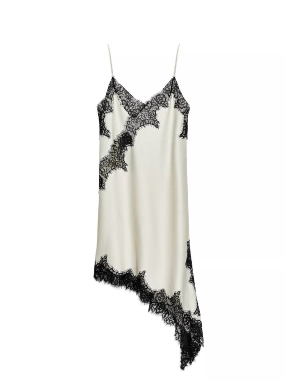Zara Asymmetric Lace Dress